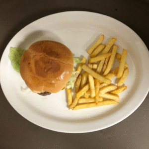 Chicken Burger + Fries + Drinks